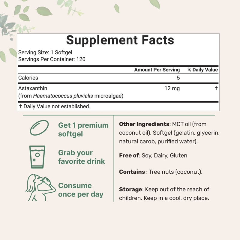 Trelia™ Astaxanthin 12mg - 120 Softgels